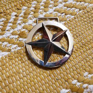Silver Star Belt Buckle